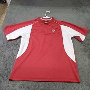 Houston Astros Shirt Mens XL Red MLB Baseball Genuine Merchandise Polo